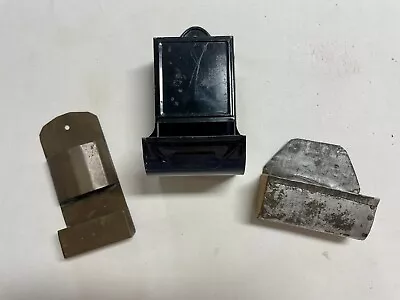 Vintage Tin Metal  Match Box Holder  Lot Of 3 Wall Mount • $30