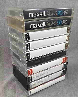 Lot Of 10 Maxell & Sony Cassette Tapes Sold As Blanks Used XLII-S 90 XLII 90 • $19.99