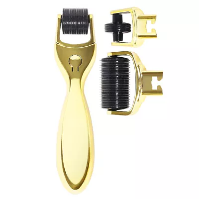$21 • Buy Rachel & Jen 3in1 Derma Roller Body/Face/Eyes Skin Brightening Gold Plate Finish