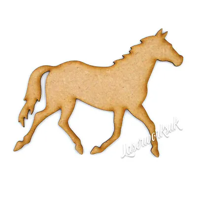 Horse Craft Shapes - MDF Wooden Animals - Blank Embellishment Laser Cut Out • £2.85