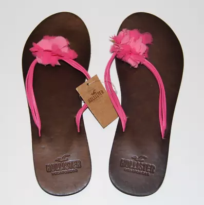 Vintage Hollister XS (6/7)  Women's Summer Beach Flip Flops NWT By Abercrombie • £29.18