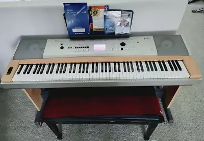 Yamaha YPG-635 Piano 88-Key Weighted Action Excellent Condition Lots Of Extras! • $325