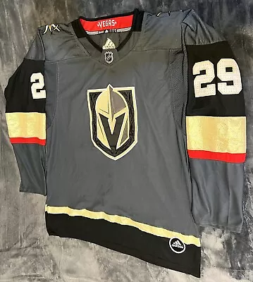 NFL Las Vegas Golden Knights Jersey 29 Fleury Size 54 With Blackstrap • $225