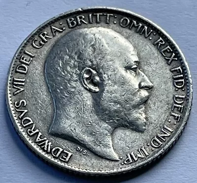 1910 Edward VII 0.925 Silver Sixpence 6d Coin • £22