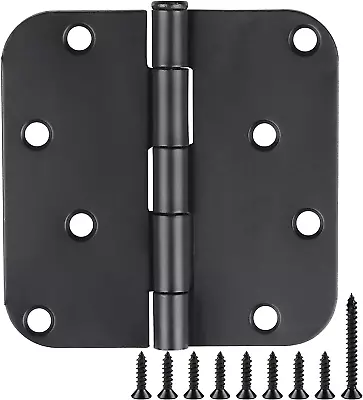 12 Pack Black Exterior Door Hinges 4 Inch Matte Black Door Hinges 4 Inch Black H • $42.52