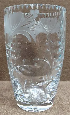 £18 • Buy (1) Royal Brierley Etched Crystal Cut Vase  
