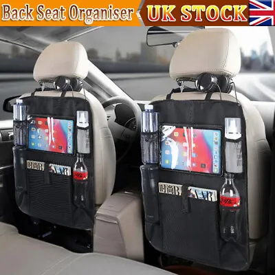£9.99 • Buy 2X Car Back Seat Organiser Tidy Organizer Travel Storage Bag Cup Holder Pocket