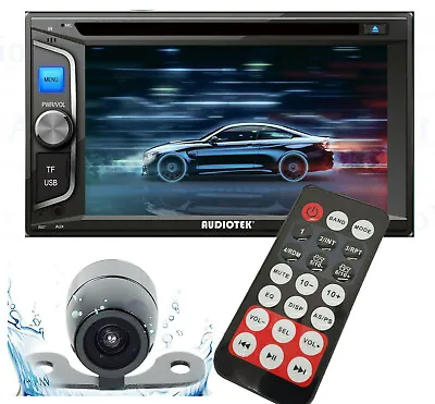 6.2  2DIN Car Radio Stereo CD DVD Player Bluetooth Touchscreen AUX USB MP5 + CAM • $94.99