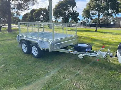 $3400 • Buy 8x5 Tandem Galvanised Trailer With 600mm Cage