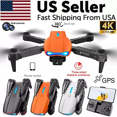 Drones Quadcopter4K GPS Drone X Pro With HD Single Camera Wifi FPV Foldable RC • $29.89