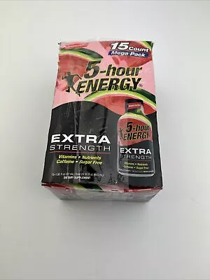 5 Hour Energy Extra Strength Watermelon 12 Count Box 1.93 Oz Shots Five Hr New • $34.99