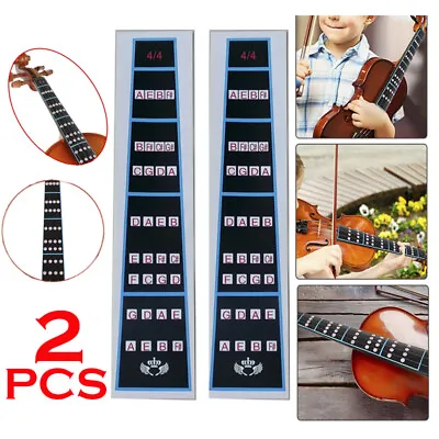 2pcs Violin Fiddle Finger Position Marker Tapes Fingerboard Stickers (4/4) • $3.99