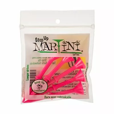 Martini Step-Up Golf Tees 3 1/4''- Virtually Unbreakable - Pink • $8.98