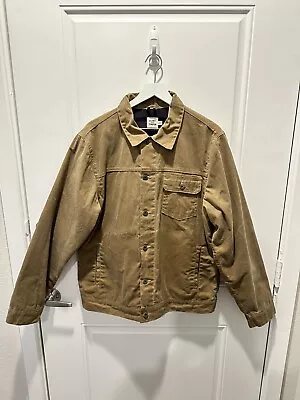 Huckberry Flint And Tinder Waxed Trucker Jacket Field Tan - XL • $165