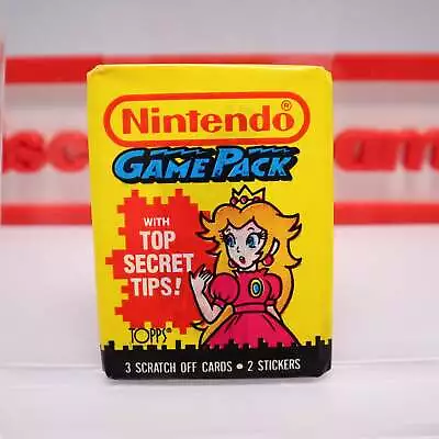 Topps NINTENDO Game Pack 1989 TRADING CARD SEALED PRINCESS PEACH -Pay 1 SHIPPING • $6.77