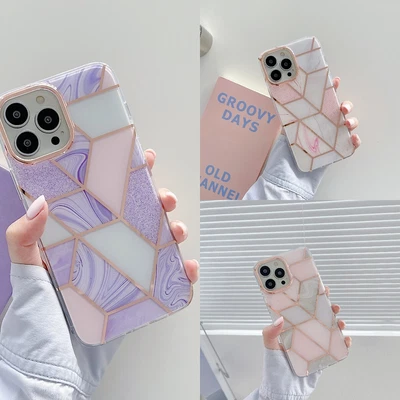 $12.99 • Buy Case For IPhone 14 11 12 13 Pro Max XR SE 8 ShockProof Gel Marble Phone Silicone