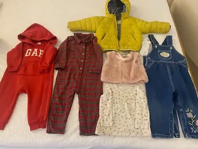 Baby Girl Clothes 12-18 Months Bundle Zara Hooded Jacket Gap • £20