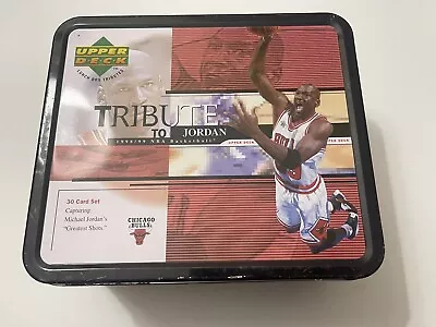 Upper Deck Michael Jordan Tribute Metal Lunch Box 1997-1998 • $10