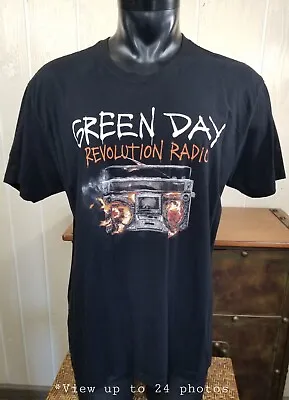 Green Day Punk Rock Music Revolution Radio 2017 Tour Concert T-Shirt Sz XL • $14.99
