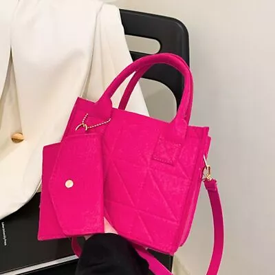 Solid Color Shoulder Bag With Zipper Trend Bag Simple Handbag  Women • $18.51