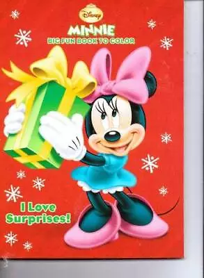 Minnie Mouse Big Fun Book To Color  I Love Surprises - Paperback - GOOD • $5.94
