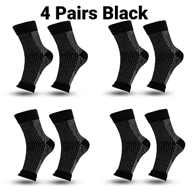 4Pairs Medical Neuro Socks Compression Neuropathy Plantar Fasciitis Socks NEW UK • £3.99