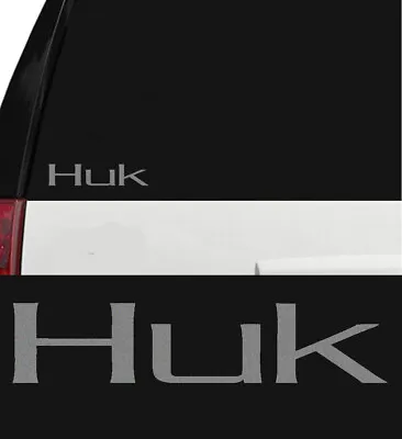 HUK Performance Fishing Gear Outdoor Sports Decal Sticker 5 Inch Metallic Silver • $3.99