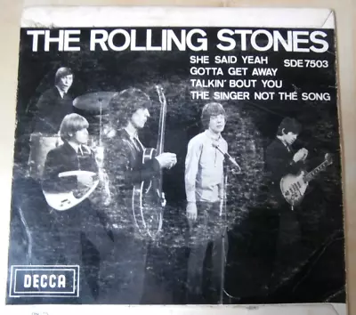 The Rolling Stones BELGIUM 7  45 E.P  SHE SAID YEAH Error Pressing SDE 7503. • £12.99