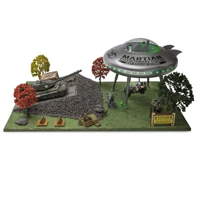 O Scale O Gauge UFO Lighted Building Accessory W Animated US Military Tank NEW • $168.95