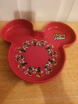 Disney Mickey And Minnie Mouse Ceramic  Plate Limited Edition Mickey & Friends • £19.99