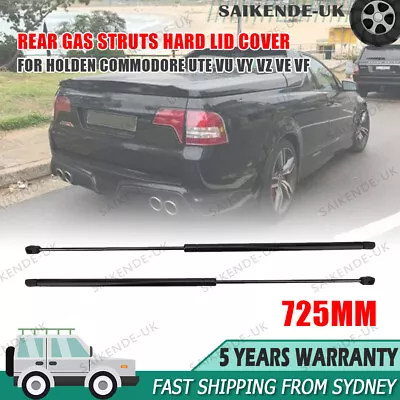 2 GAS STRUTS HARD LID COVER For Holden COMMODORE VU VY VZ VE VF UTE 725mm AU • $36.10