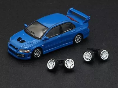 BM Creations Mitsubishi Lancer Evolution VII - Blue - LHD 1:64 Scale Diecast Car • $19.99