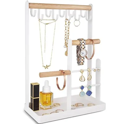 Jewellery Stand Holder Multi Tier Necklace Hanging Ring Earring Organizer Tray • £12.90