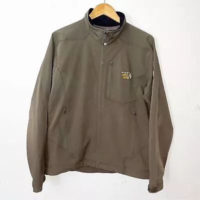 Mountain Hardware Mens Green Full Zip Front Jacket Soft Shell Sz L • $34.99