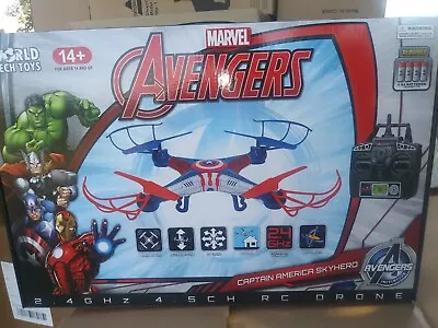 1 Marvel Avengers Captain America Skyhero Micro RC Drone 4.5-Channel 2.4GHz New • $29.99