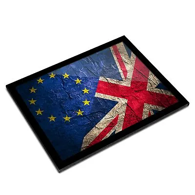 A3 Glass Frame - European Union Jack Flag UK Brexit Art Gift #8430 • £39.99