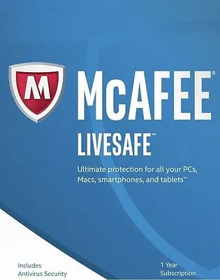 Windows 11 - McAfee LiveSafe 2023 One Device 1 Year - NEW & RENEW CUSTOMERS • $15.85