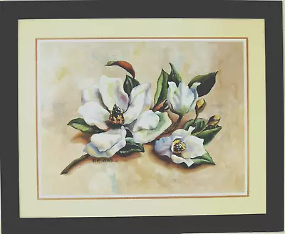 Magnolia Flower Picture Still Life Floral Erin Dertner Framed Print 16x20 • $64.95