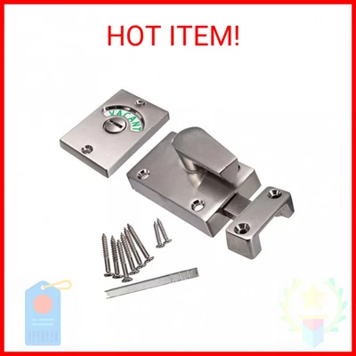 $23.17 • Buy Door Lock Indicator,Toilet Bathroom Lock Vacant/Engaged Chrome Latch Indicating 