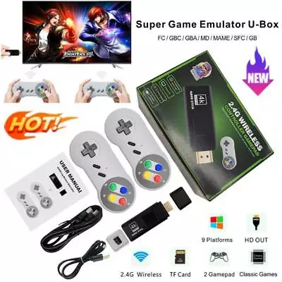 NEW Game Console 32/64G Game Stick 4K Games Retro Game Console For PS1/GBA  • £26.99