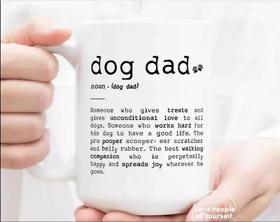 Dog Dad Mug Funny Fathers Day Gifts Dog Lover Dog Walker Gift Father's Day Mug • $13.99