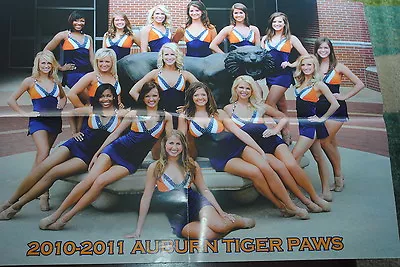 Auburn Tigers Paws 2010/11 Cheer & Dance Team Poster • $8