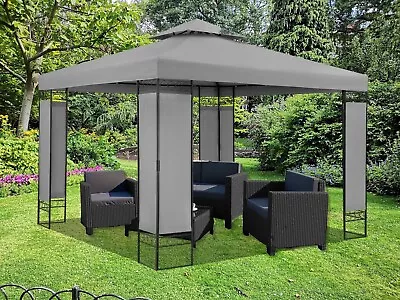 3m X 3m Luxury Gazebo With Metal Corner Supports • £169