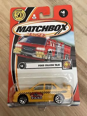 Matchbox 1952-2002 Mattel 50th #4 Ford Falcon Taxi NOS • $10