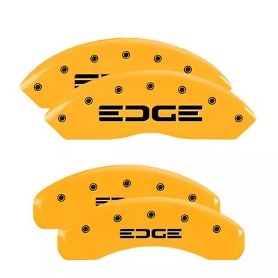 MGP Caliper Covers Set Of 4 Yellow Finish Black Edge • $289