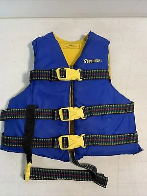 Stearns Child Life Jacket Vest  - Blue & Yellow 30-50 Lbs • $12.75