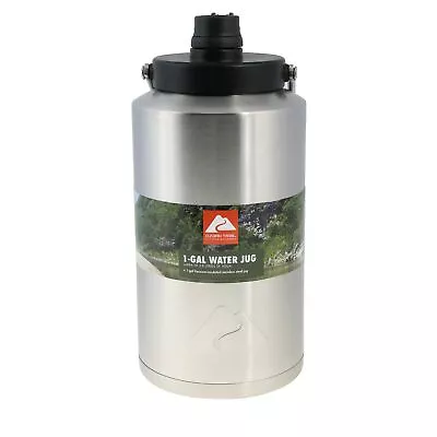 $32.99 • Buy Stainless Steel Water Jug 1 Gallon Ozark Trail Double Wall Vacuum Insulated New