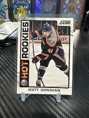 2012-13 Score #532 Hot Rookies Matt Donovan Rookie RC New York Islanders • $0.99