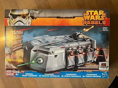 Star Wars Rebels Imperial Troop Transport Hasbro New Firing Missle Launchers • $59.99