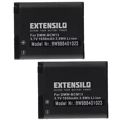 2x Battery For Panasonic Lumix DMC-ZS30 DMC-ZS100K DMC-TZ61 DMC-TZ60 1050mAh • £15.49